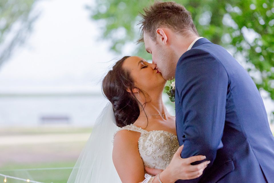 wedding-kiss-together-couple-bride-marriage-love-infocus-photography